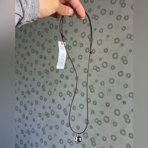 Hawaiian Puka and Pearl Necklace